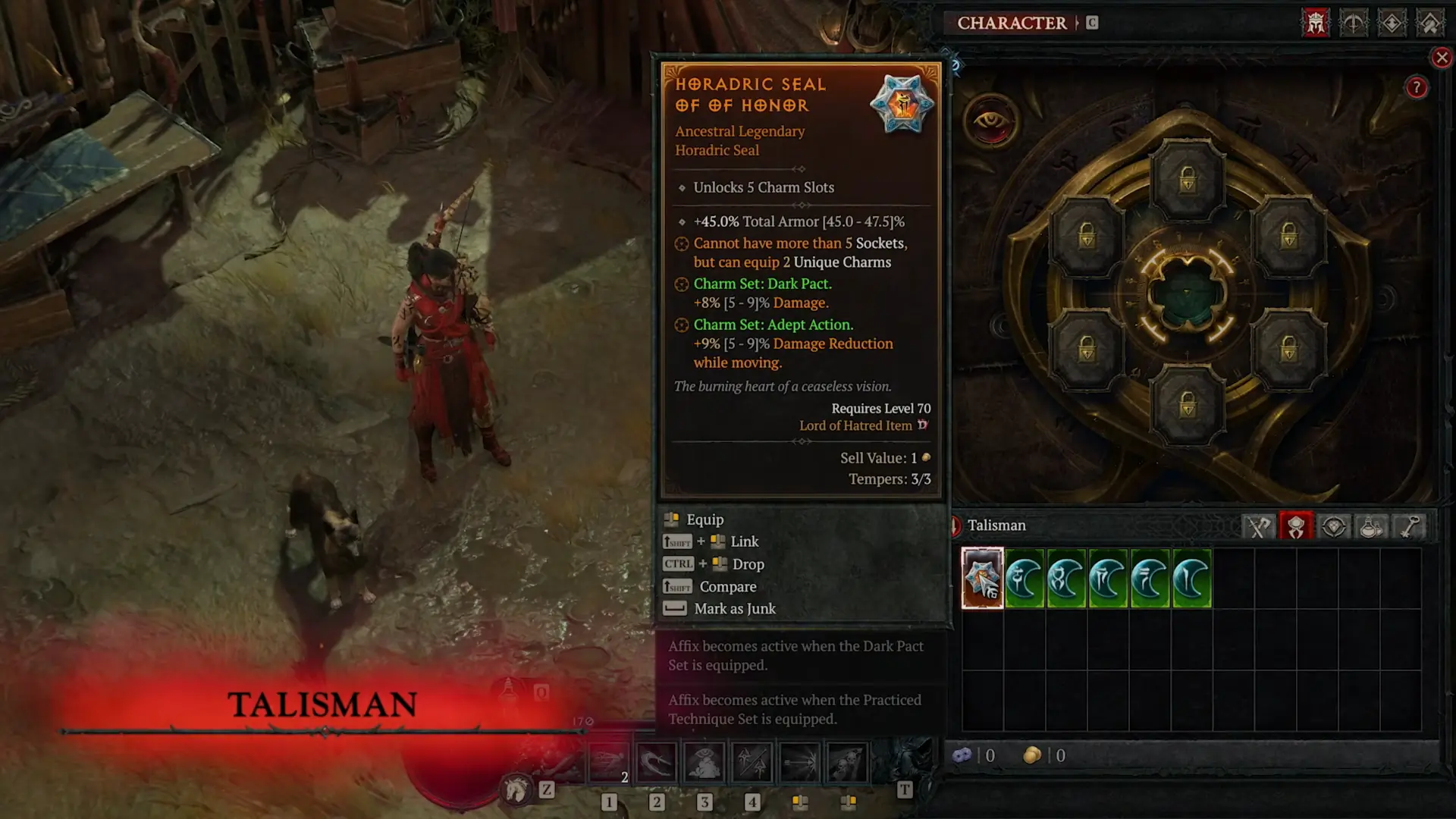 Talisman in Diablo 4: Lord of Hatred