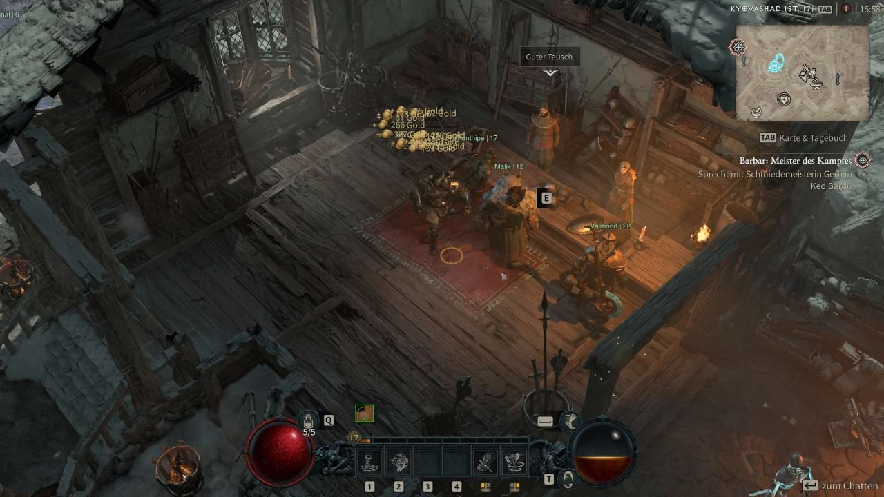 Ausrüstung für Gold in Diablo 4 verkaufen