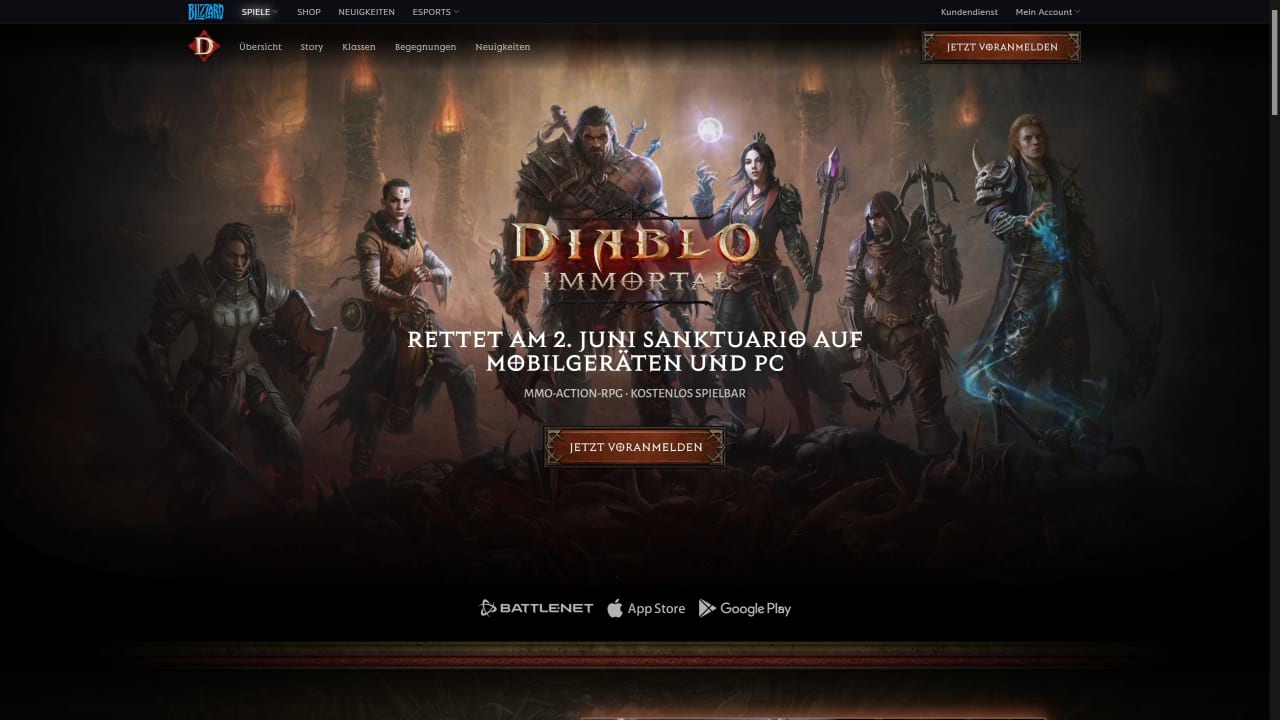 Diablo Immortal: Release-Termin und PC-Version angekündigt