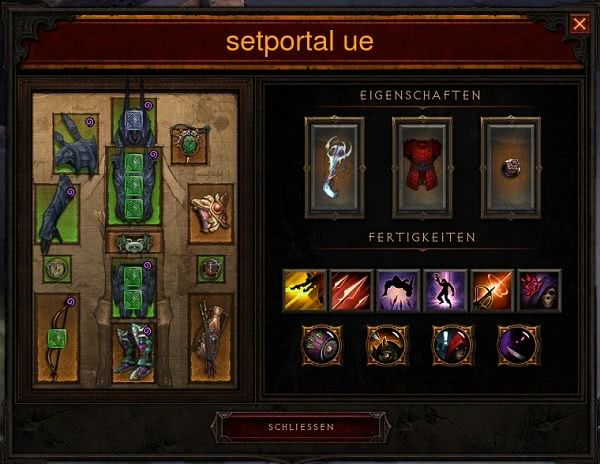 Unheilige Essenz Setportal Skillung