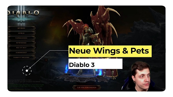 Neue Flügel und Pets für Diablo 3