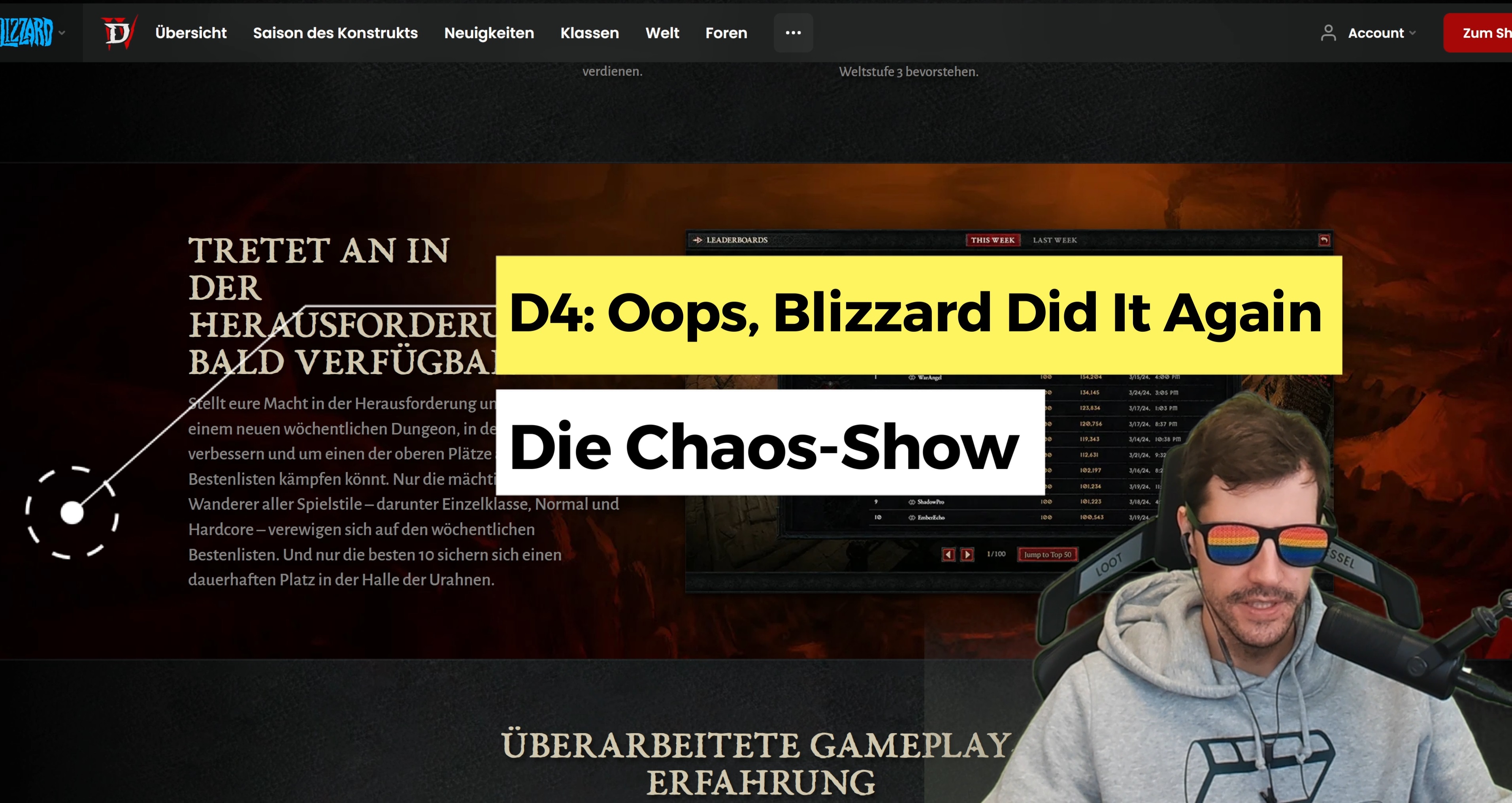 Oops Blizzard Did It Again Die Chaos Show Um Release Informationen
