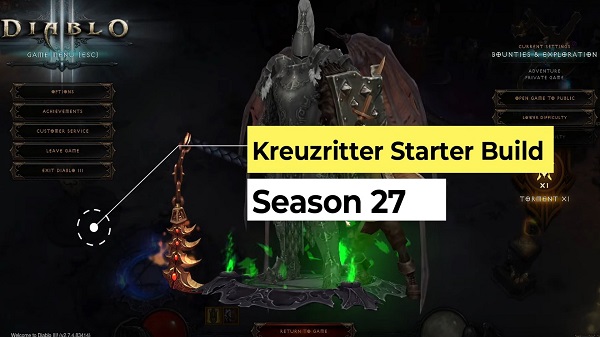 Diablo 3 - Kreuzritter: Starter Build für Season 27