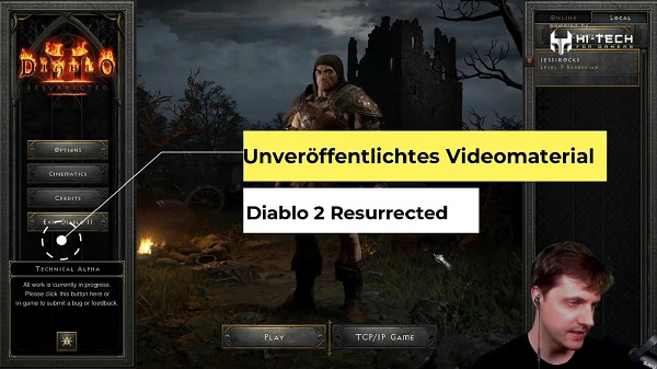Diablo 2 Resurrected - Unveröffentlichtes Videomaterial