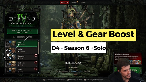 Level- und Gear-Trick in Diablo 4 Season 6