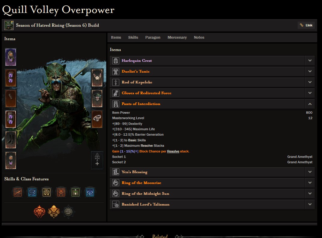 Diablo 4: Quill Volley Overpower - der stärkste Build der Season 6!
