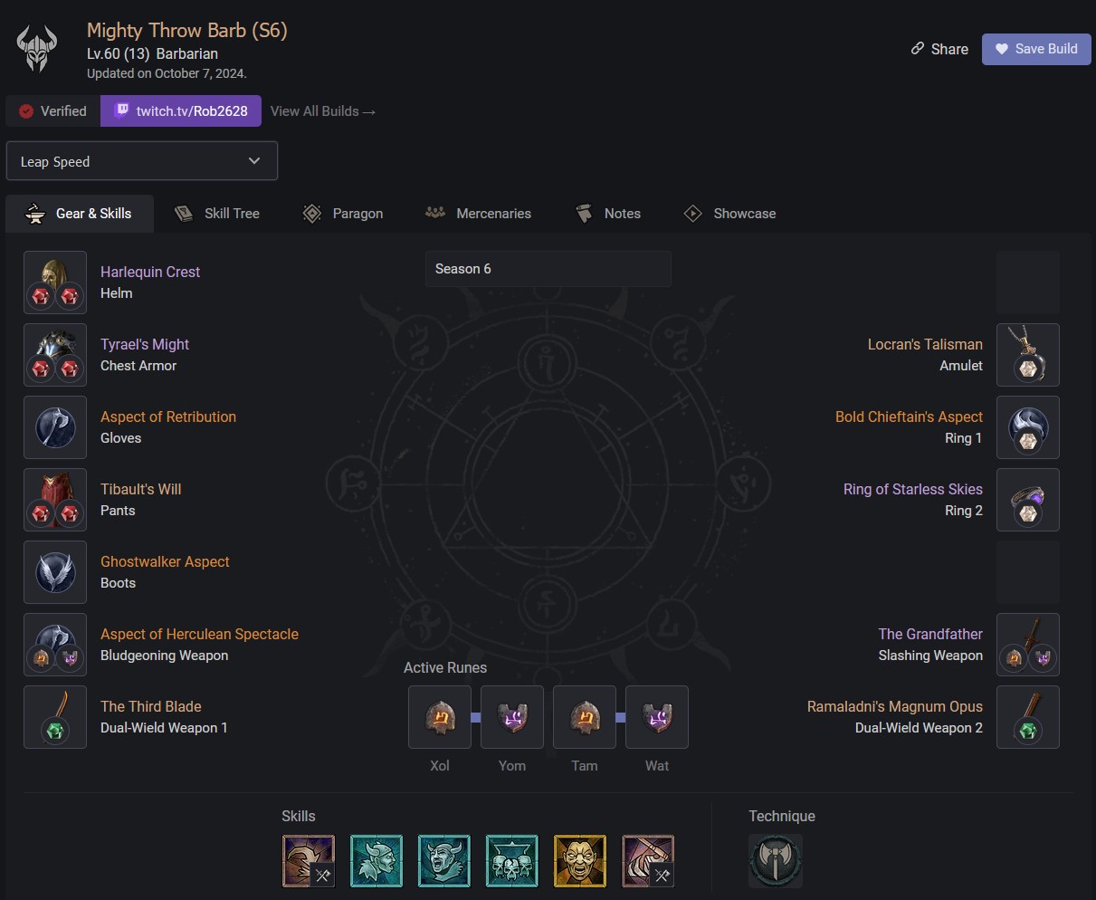 Diablo 4: Mächtiger Wurf ist der beste Build für den Barbaren in Season 6!