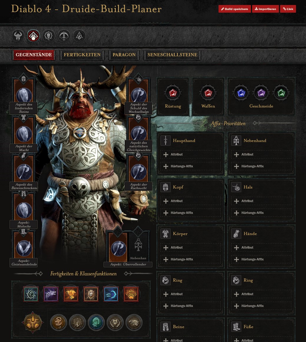 Talentbaum und Skillung für den Pulverisieren-Build für den Druiden in Diablo 4: Season 4