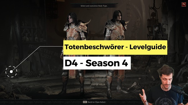 Diablo 4: Totenbeschwörer Levelguide für die Season