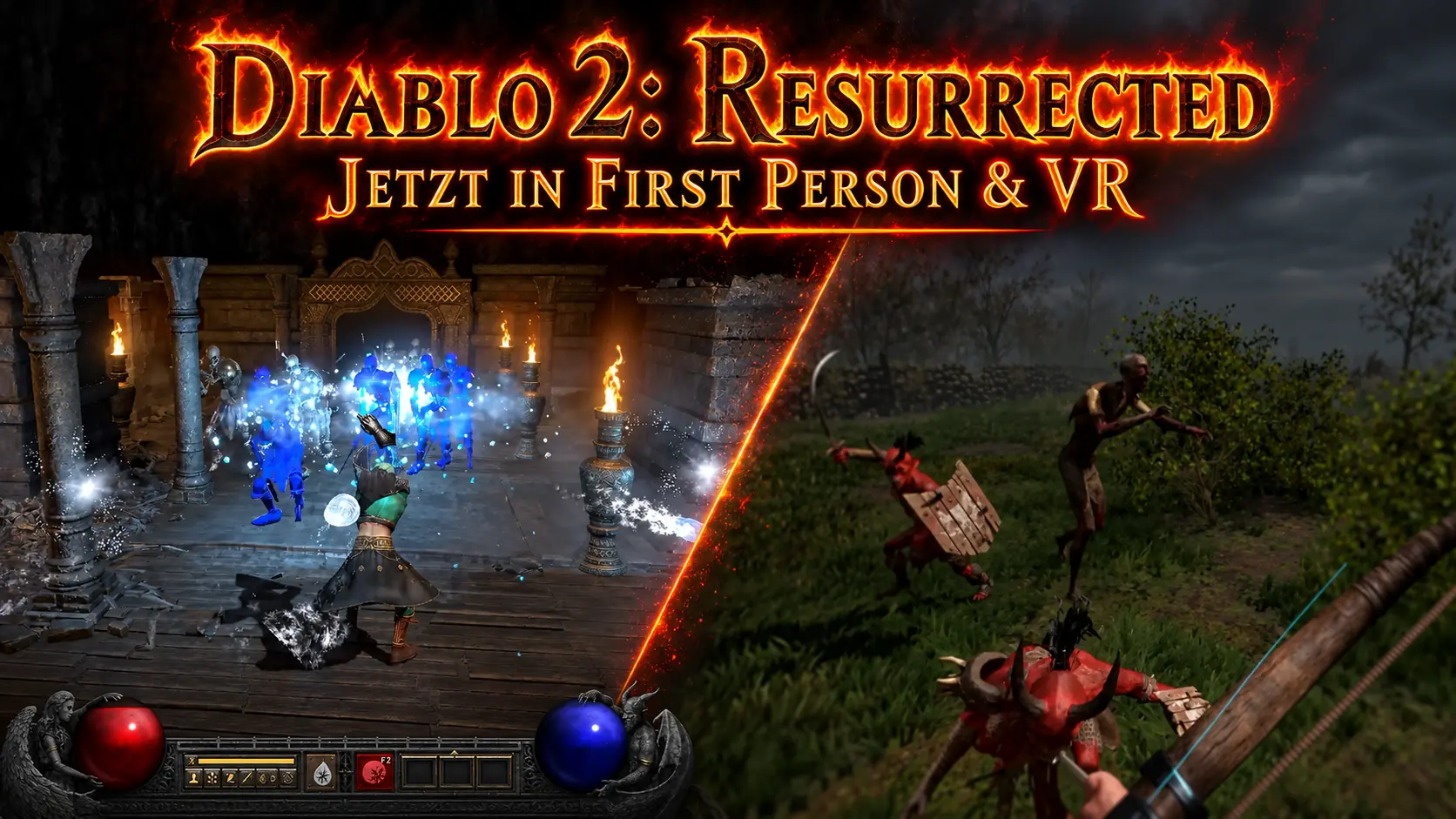 Diablo 2: Resurrected - in 3D mit D2R-3D-Mod und in VR mit PCVR-Mod