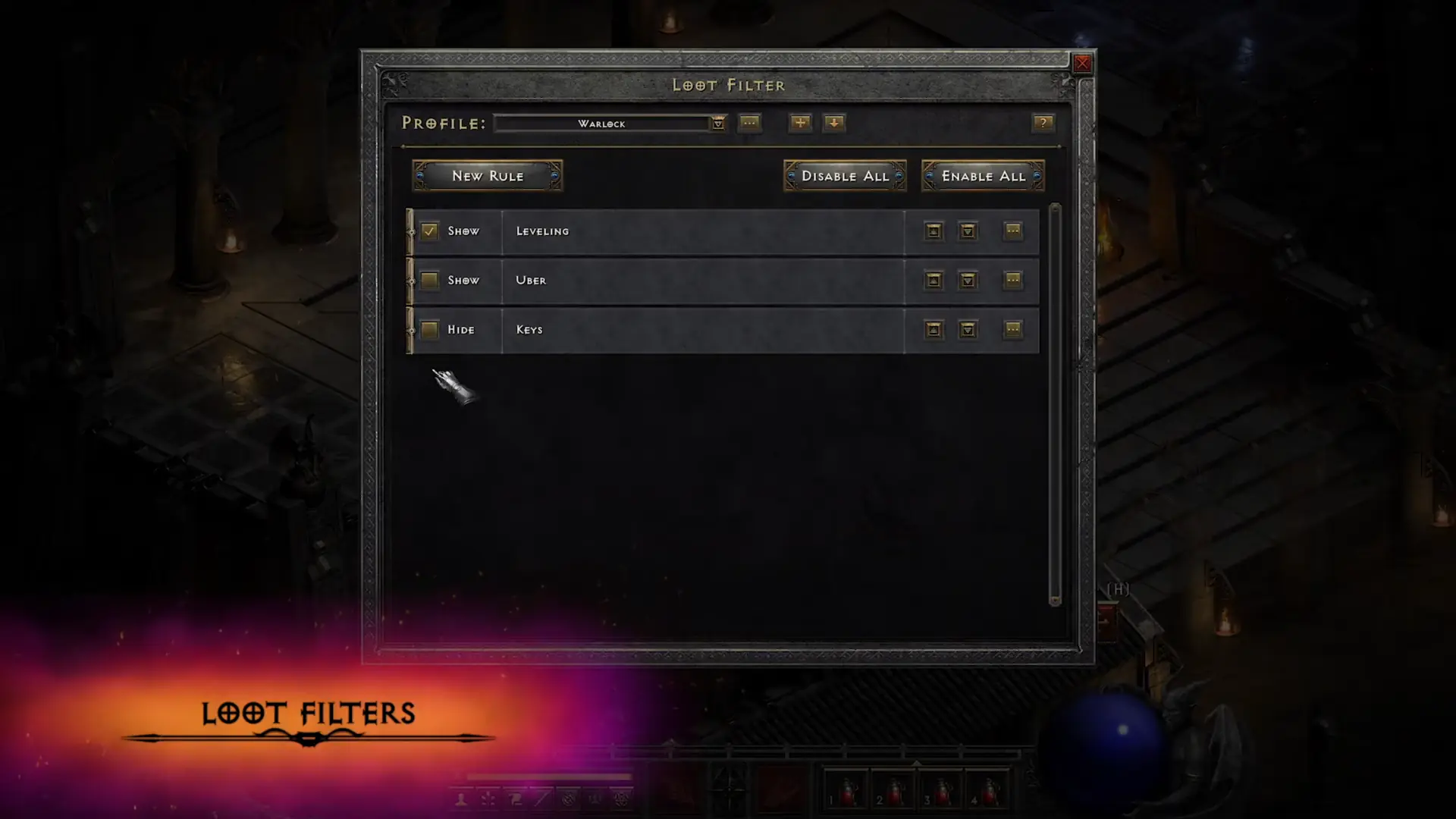 Diablo 2 Resurrected Lootfilter