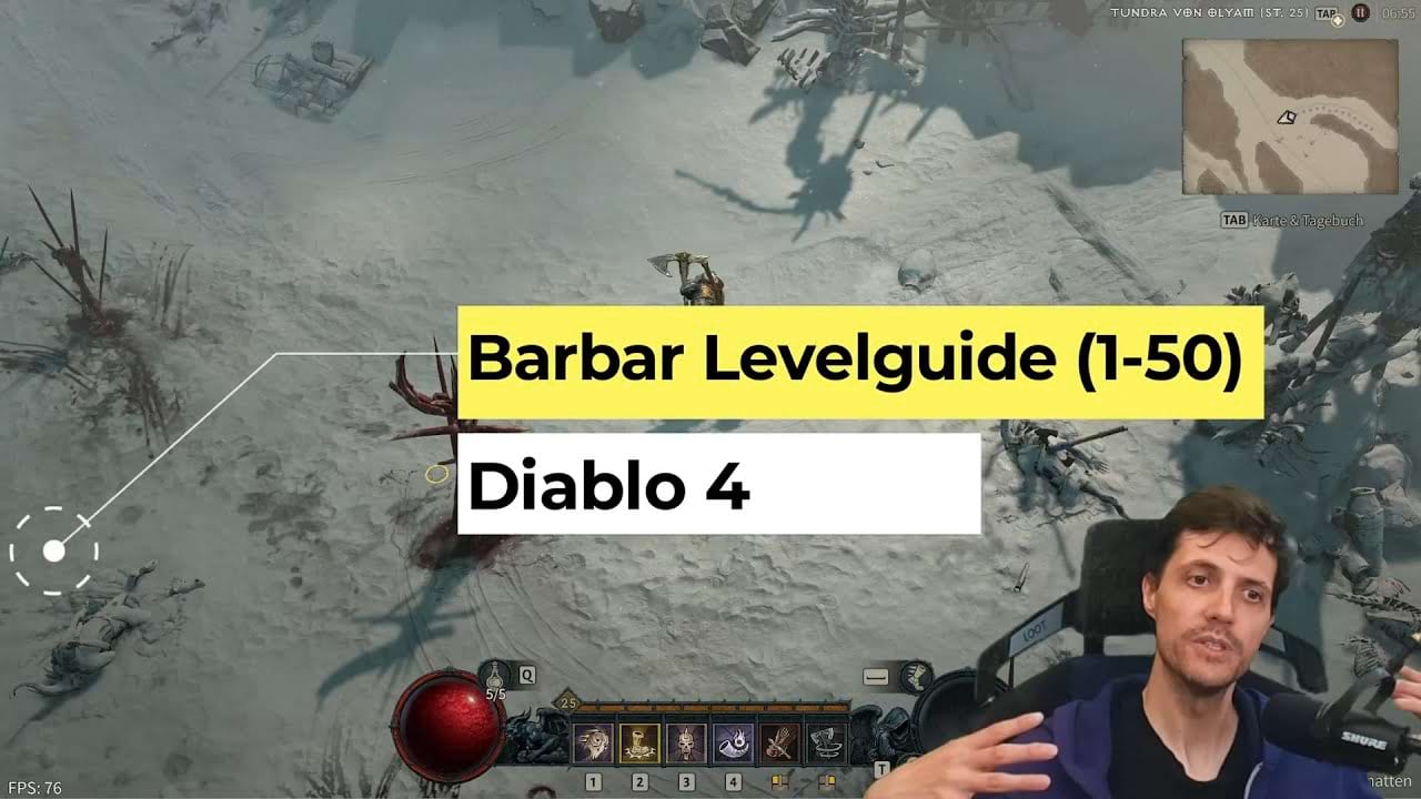Diablo 4: Levelguide für den Barbar (Stufe 1 bis 50)