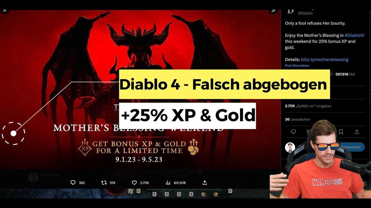 Leveln leicht gemacht: Bonuswochenende mit 25% mehr Erfahrung in Diablo 4