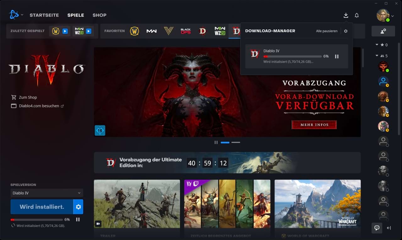 Diablo 4 Download der Release Version
