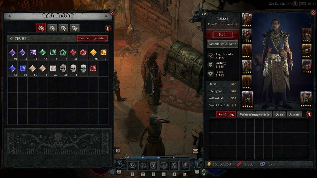Mehr Platz im Inventar: Diablo 4 verwandelt Edelsteine in Material