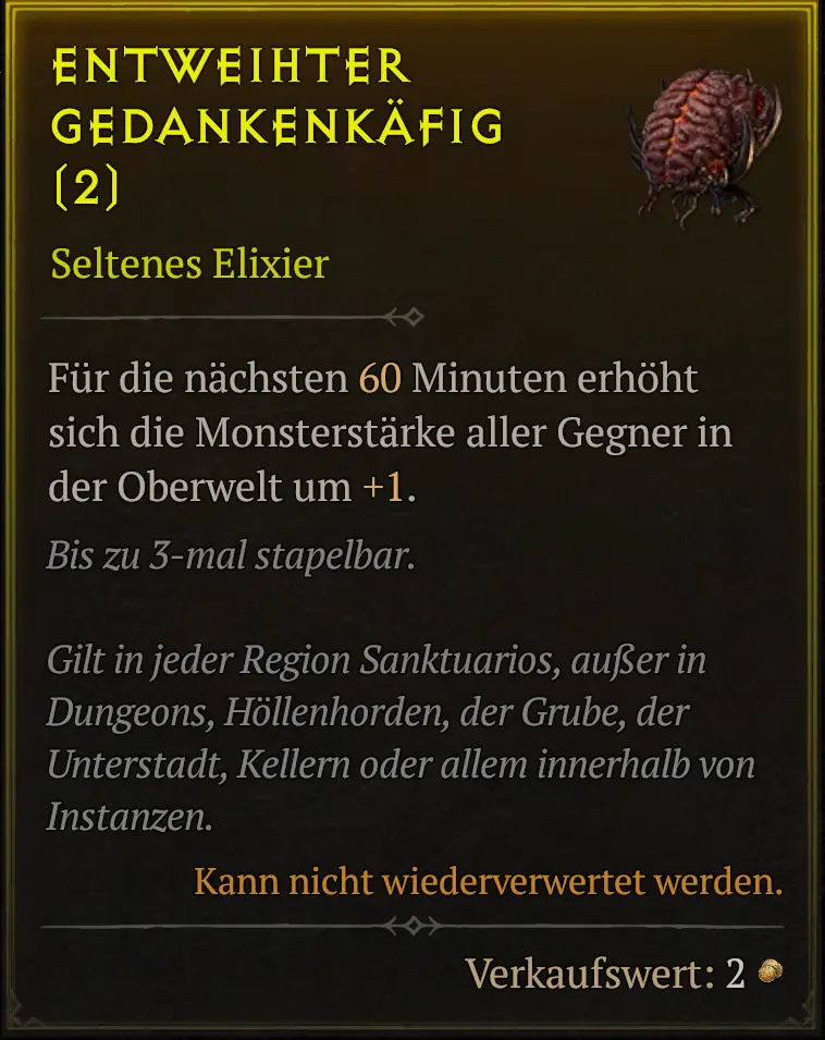 Diablo 4 Entweihter Gedankenkäfig
