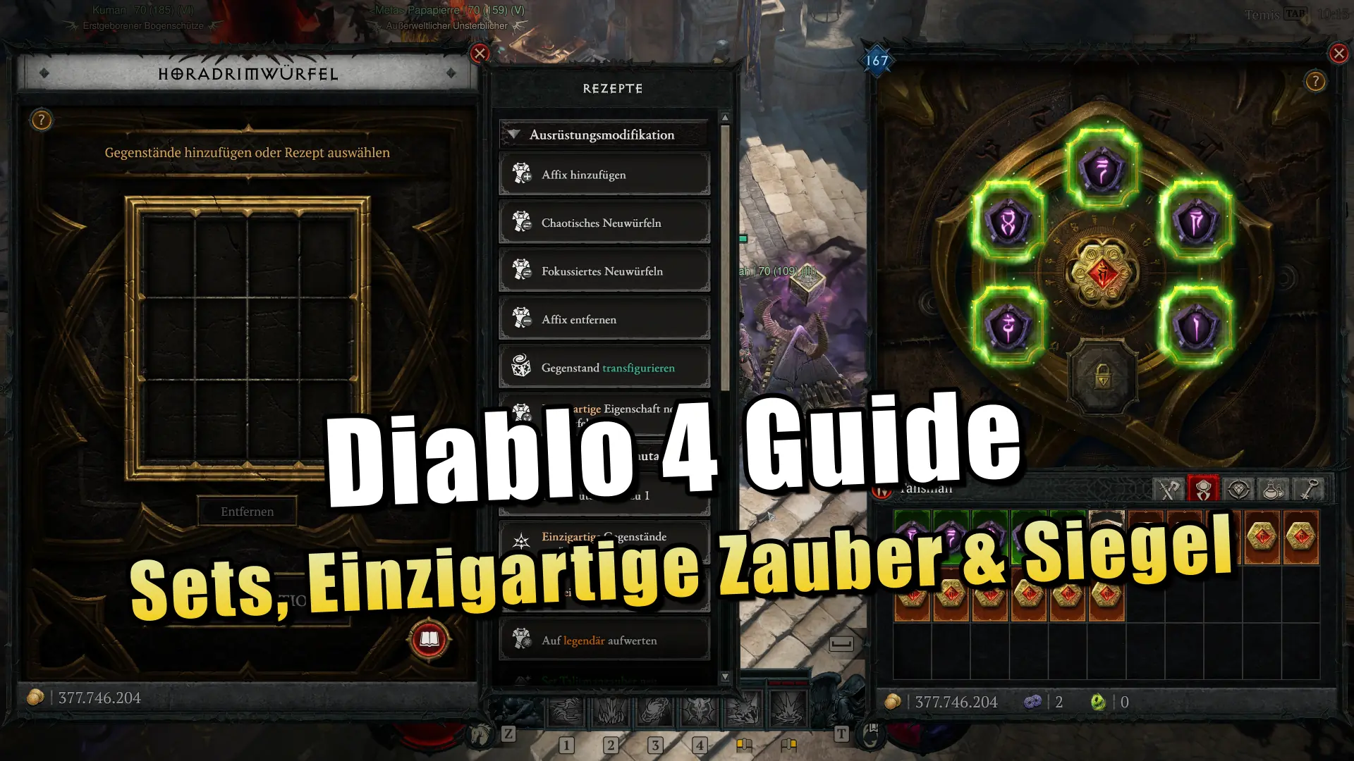 Diablo 4 Guide für Sets, Einzigartige Zauber und Siegel