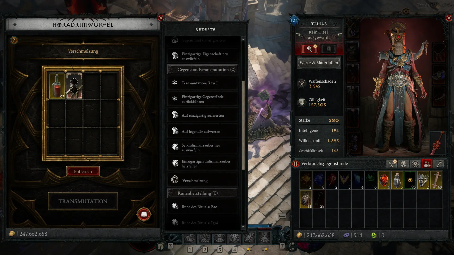 Diablo 4: Verschmelzung von Bosstrophäen im Horadrimwürfel
