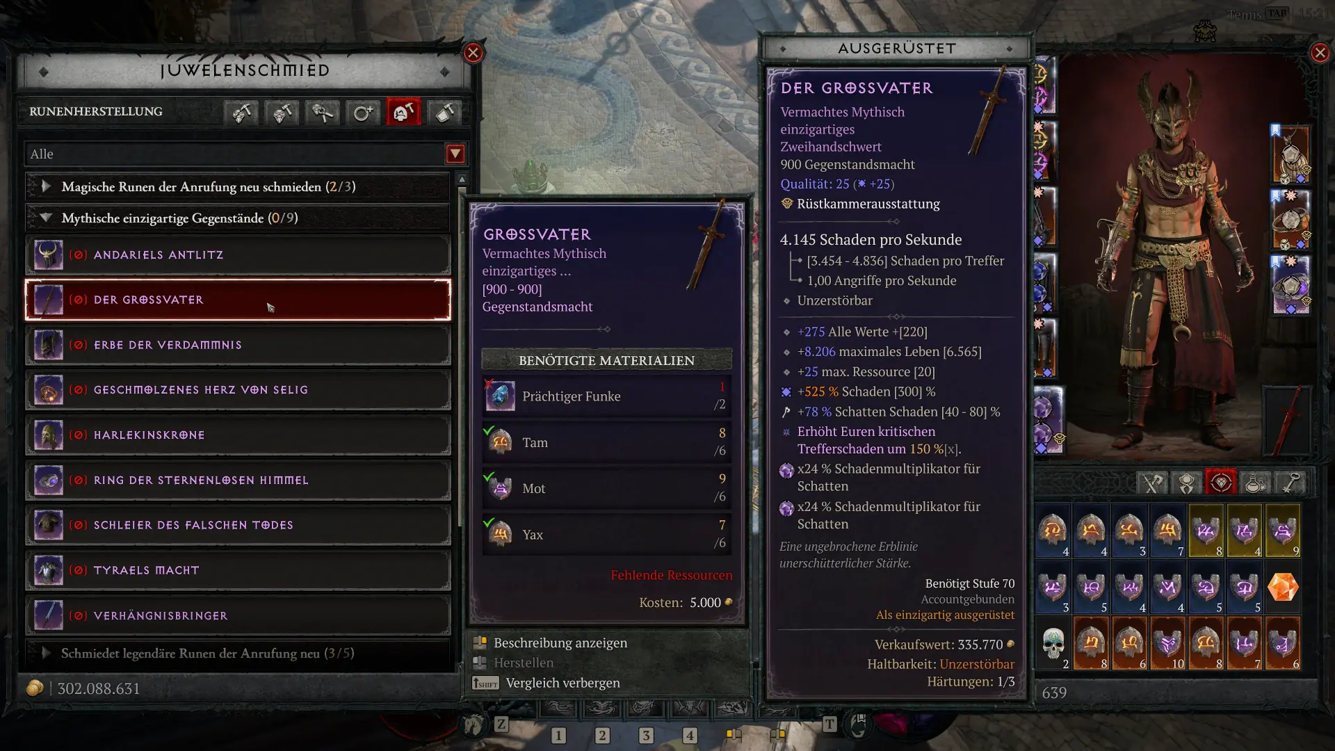 Mythische Gegenstände in Diablo 4 herstellen