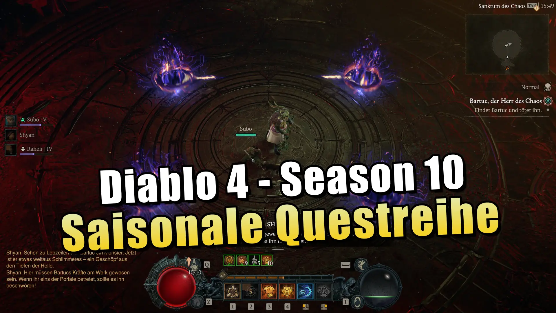 Diablo 4 Season 10: Guide zur saisonalen Questreihe