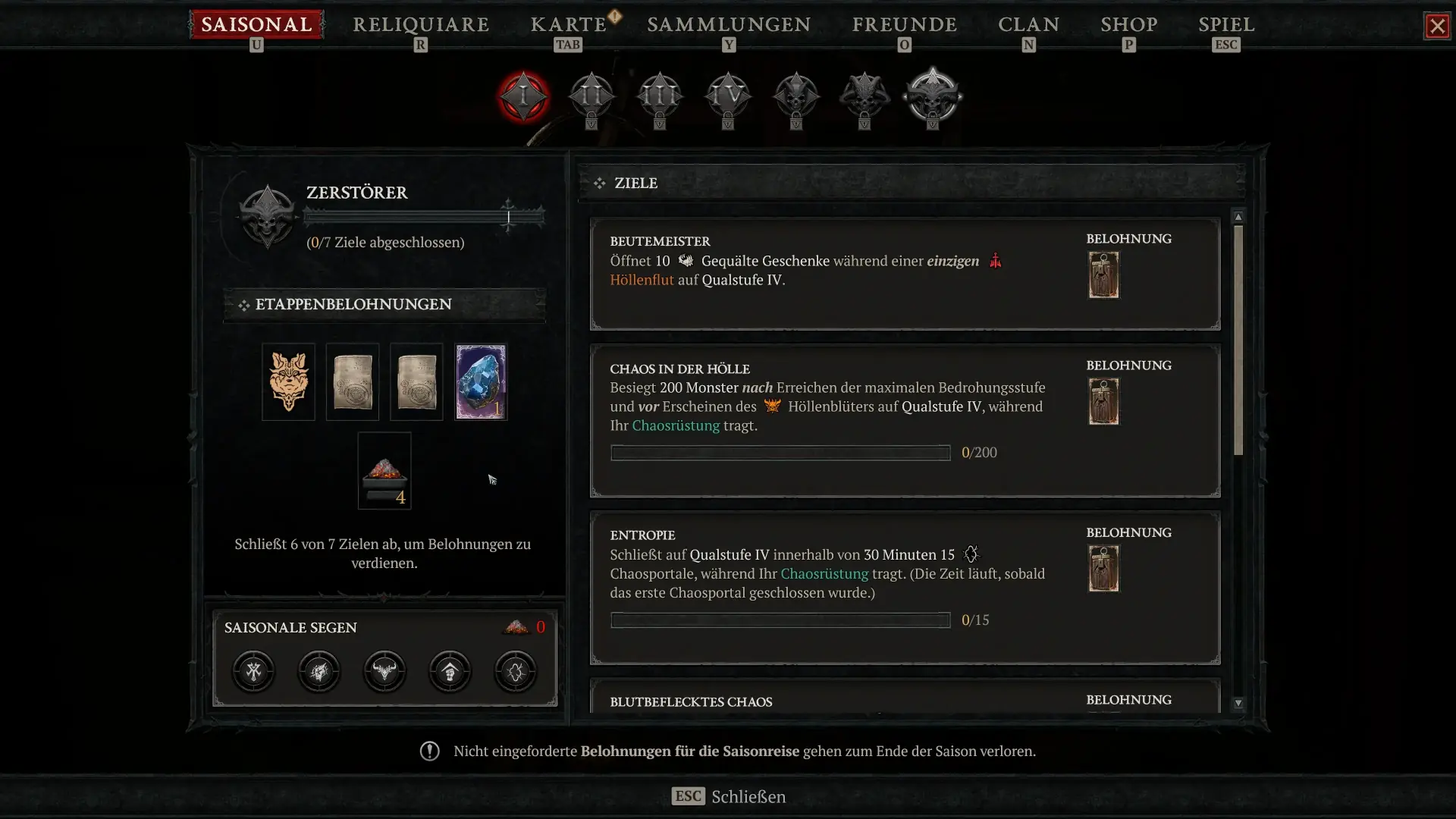 Saisonreise in Diablo 4 Season 10