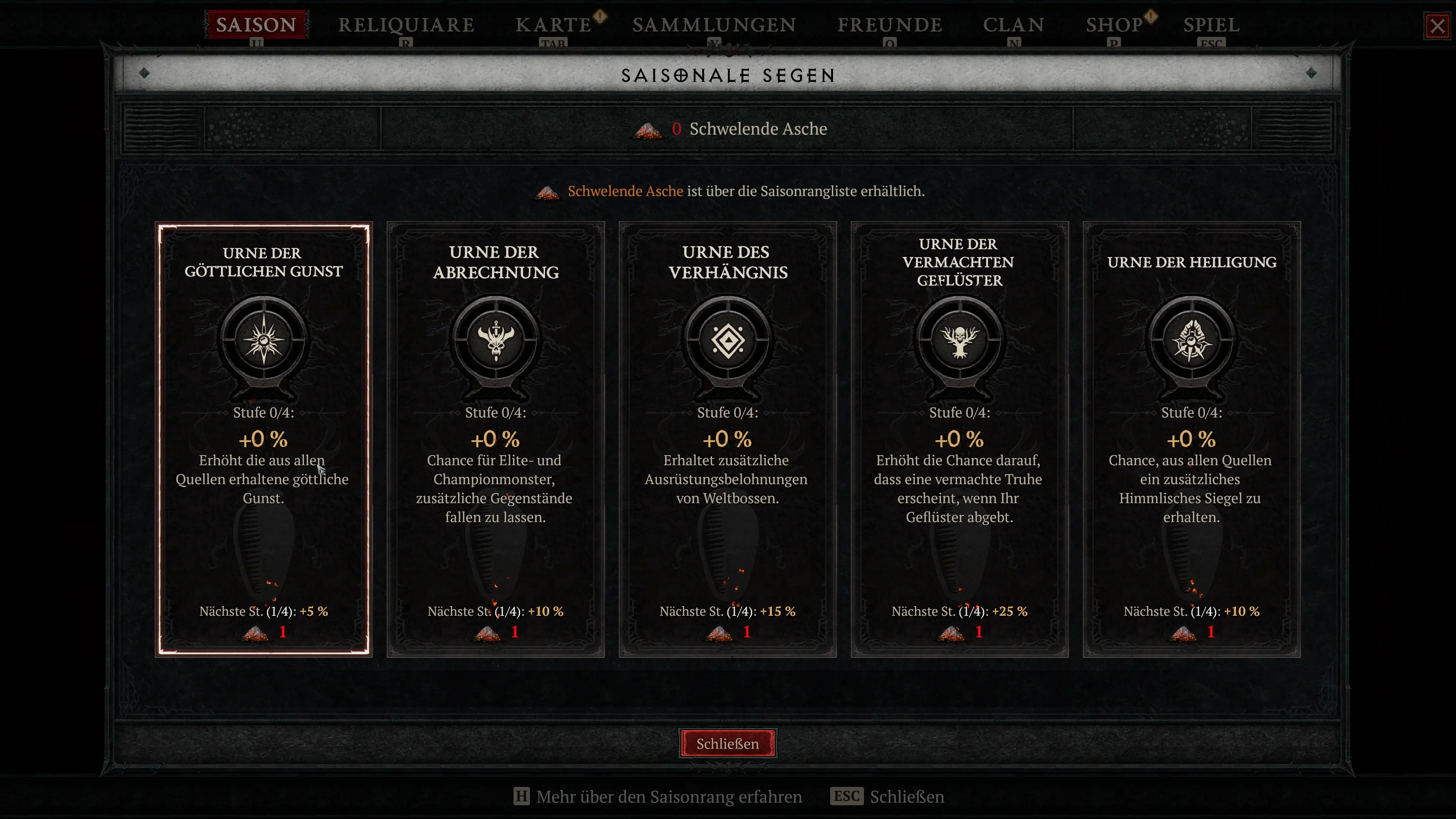 Saisonale Segen in Diablo 4 Season 11