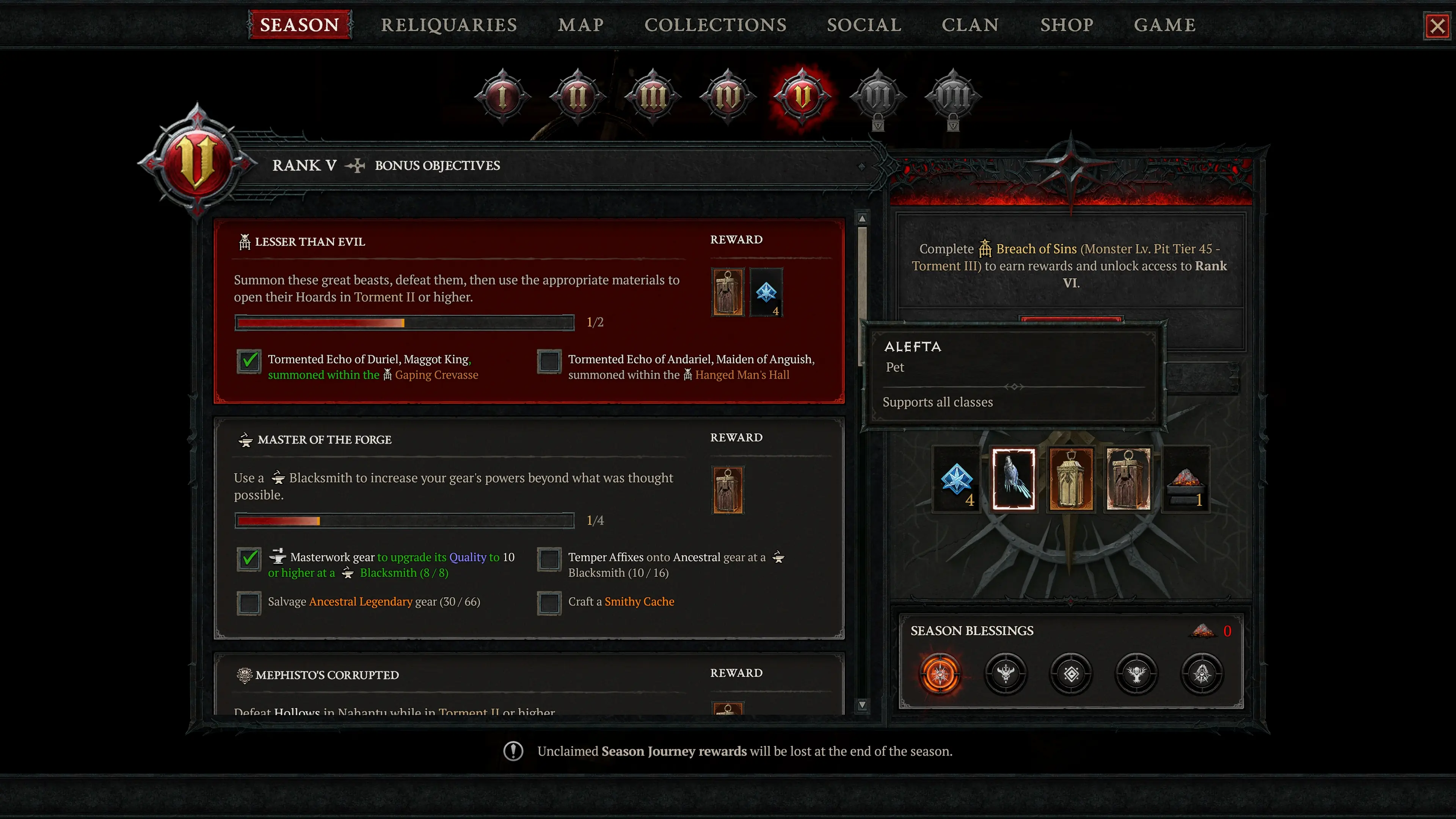 Saisonrang in Season 11 von Diablo 4