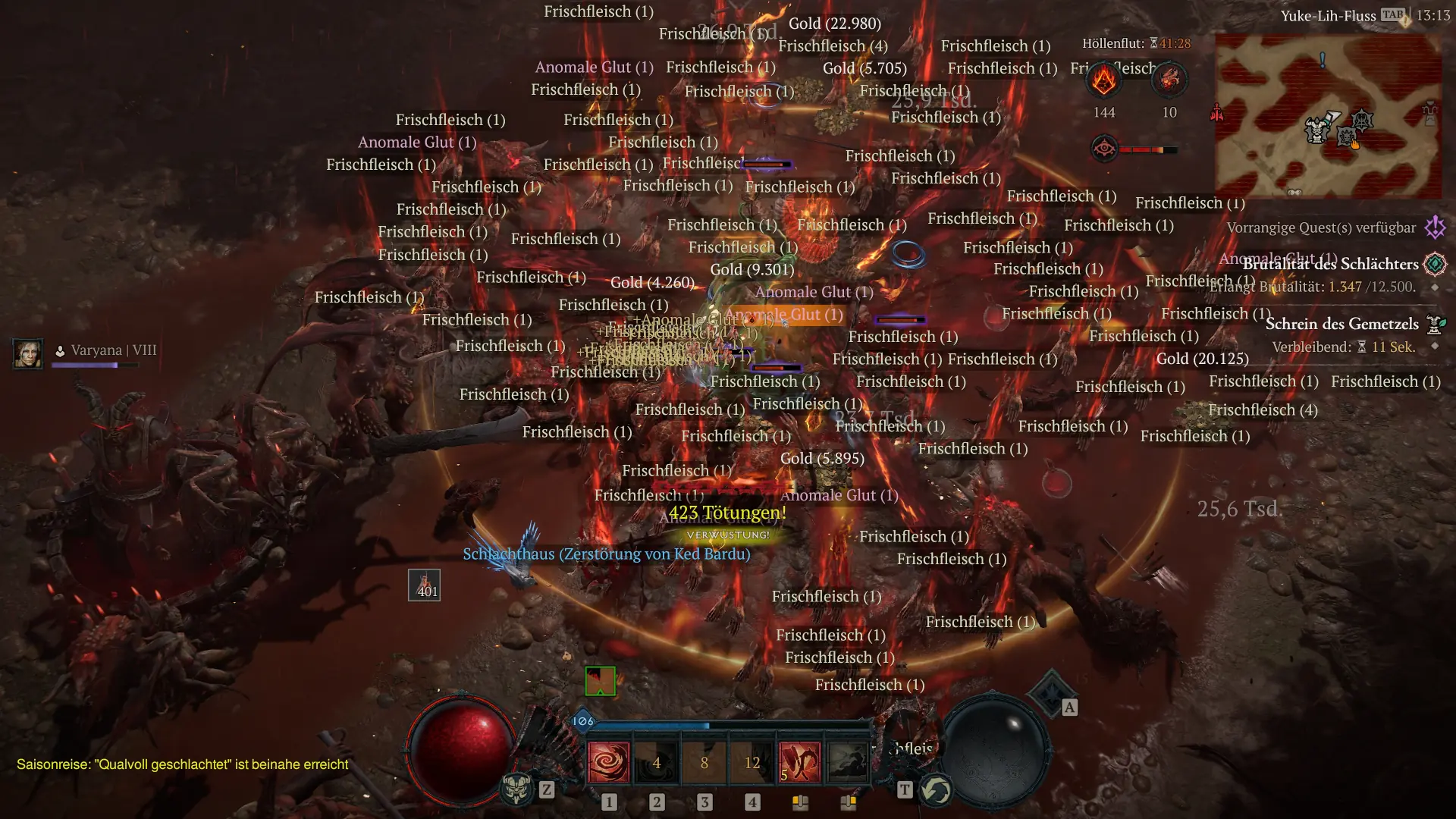 Diablo 4 Season 12: Frischfleisch farmen und blutbefleckte Gegenstände erhalten