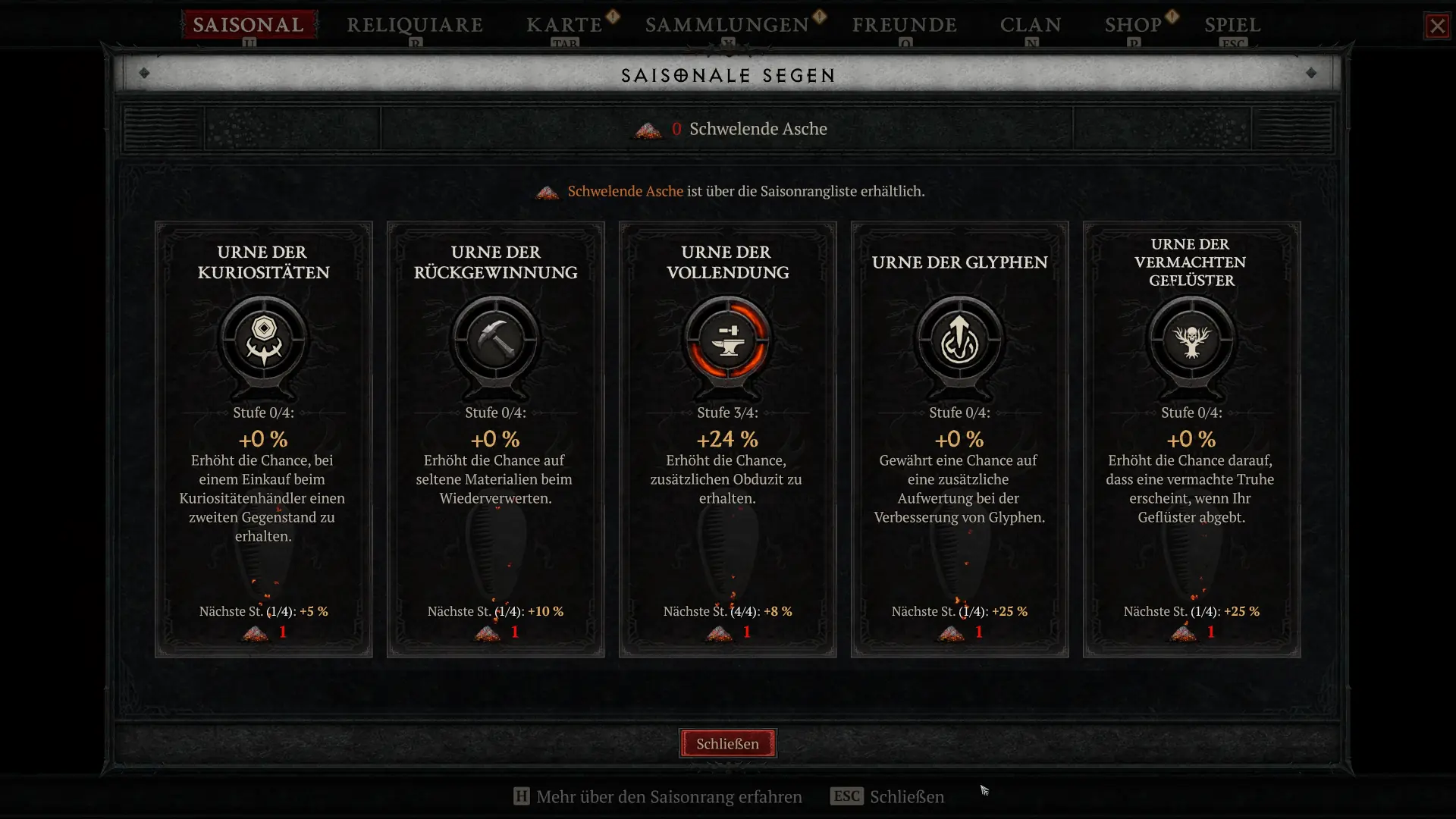 Saisonale Segen in Diablo 4 Season 13