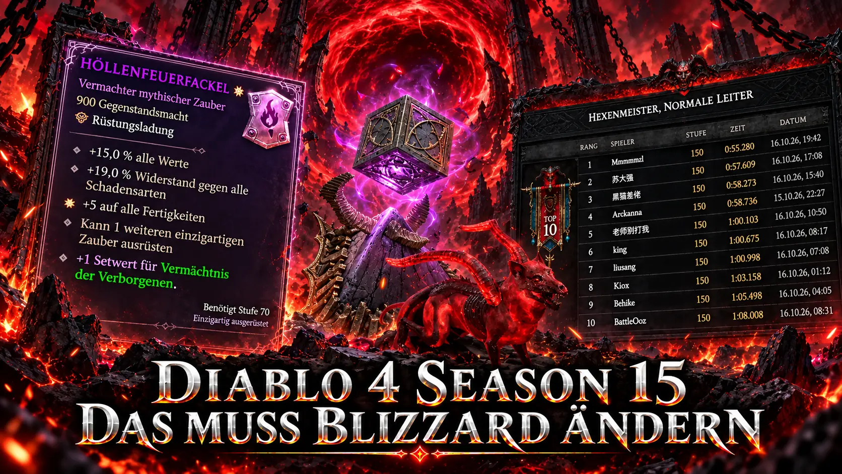 Diablo 4 Season 15: Diese Probleme muss Blizzard lösen