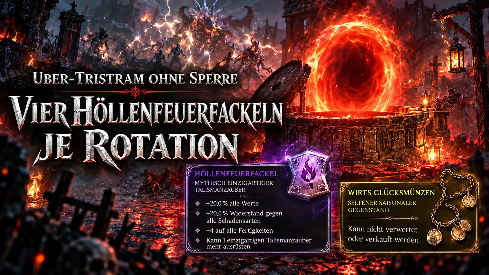 Vier Höllenfeuerfackel je Uber-Tristram-Durchlauf in Diablo 4 Season 15