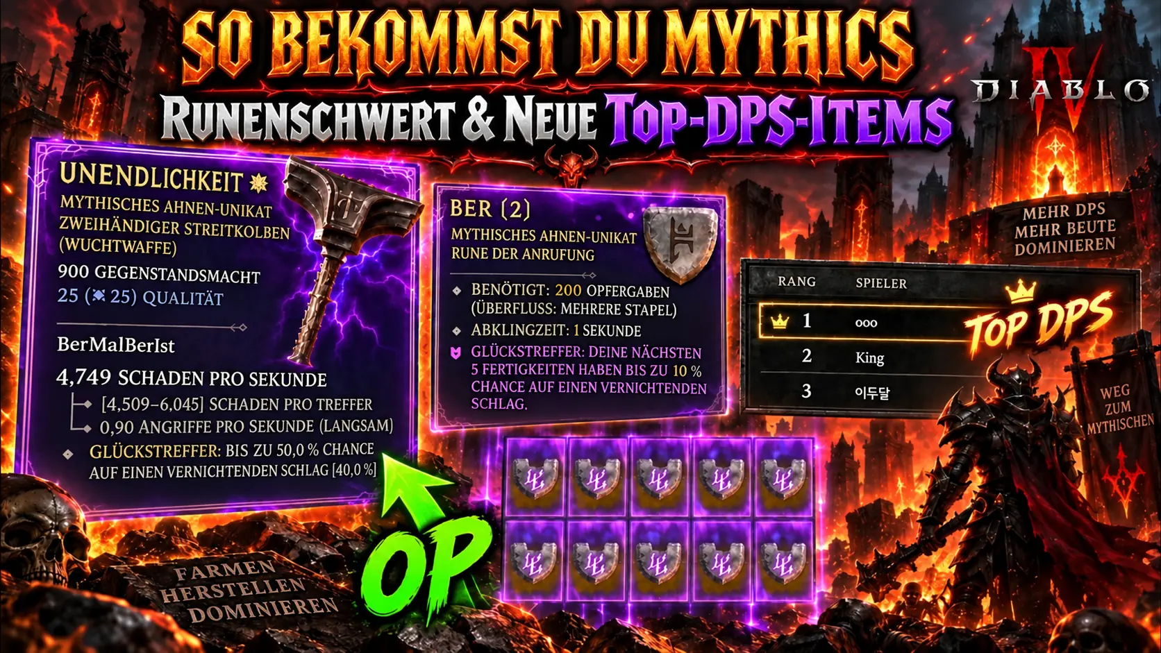 Diablo 4 Season 15: So bekommst du Mythische Runen & Runenwörter