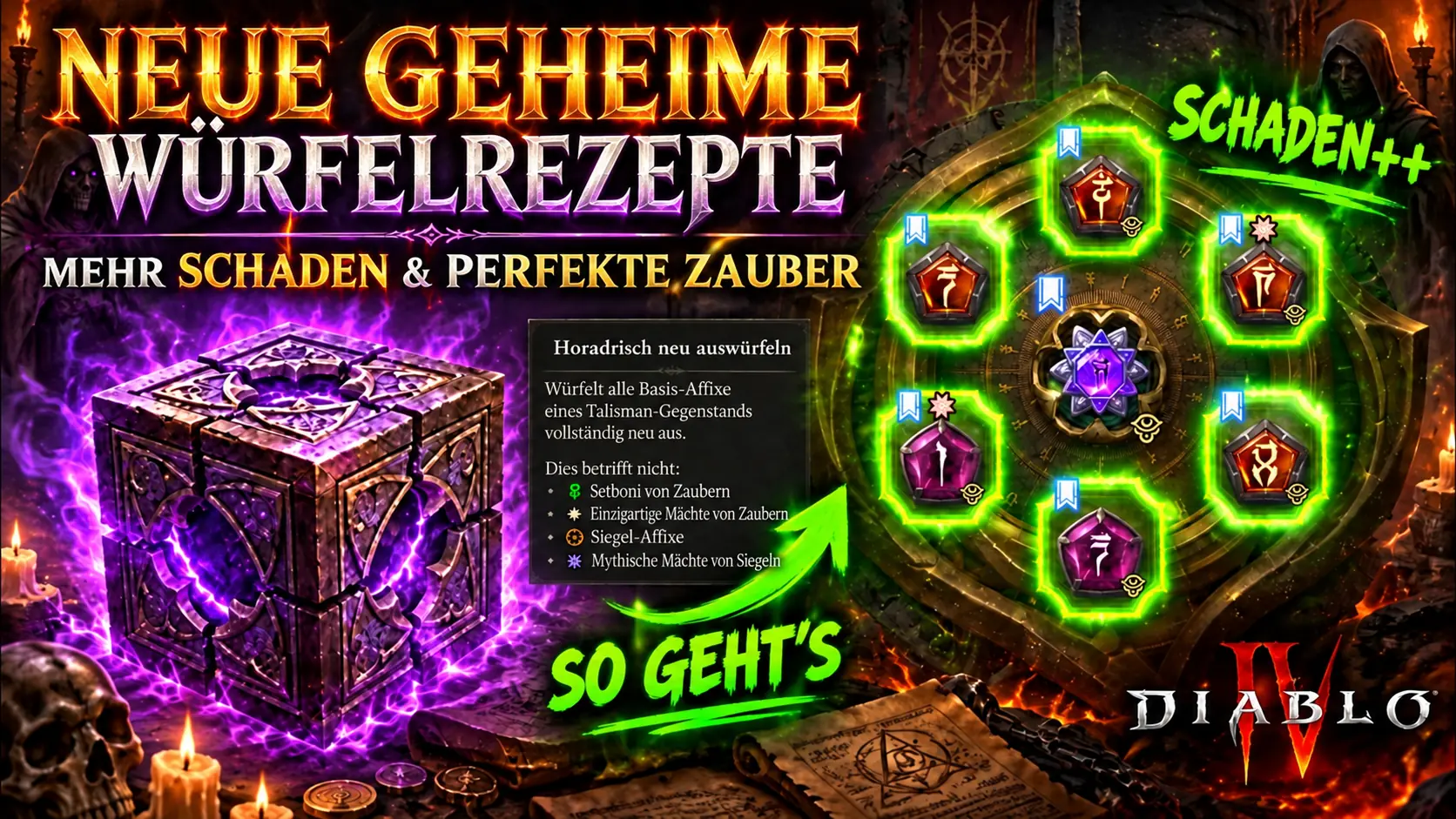 Diablo 4 Season 15: So optimierst du Siegel und Zauber mit dem Horadrimwürfel