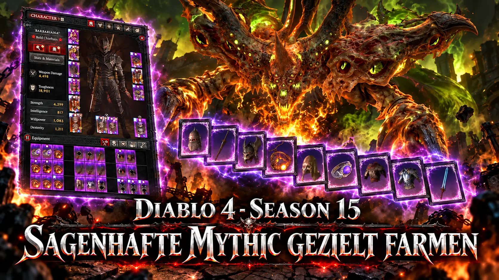 Diablo 4 Season 15: Bei diesen Bossen farmst du gezielt sagenhafte Mythics