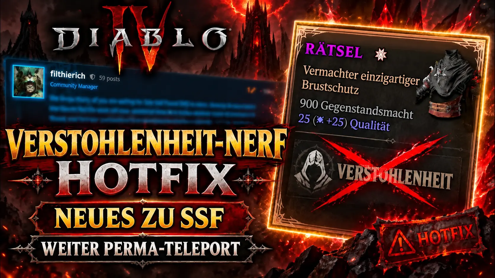 Diablo 4: Hotfix stoppt Verstohlenheit – so teleportierst du trotzdem weiter