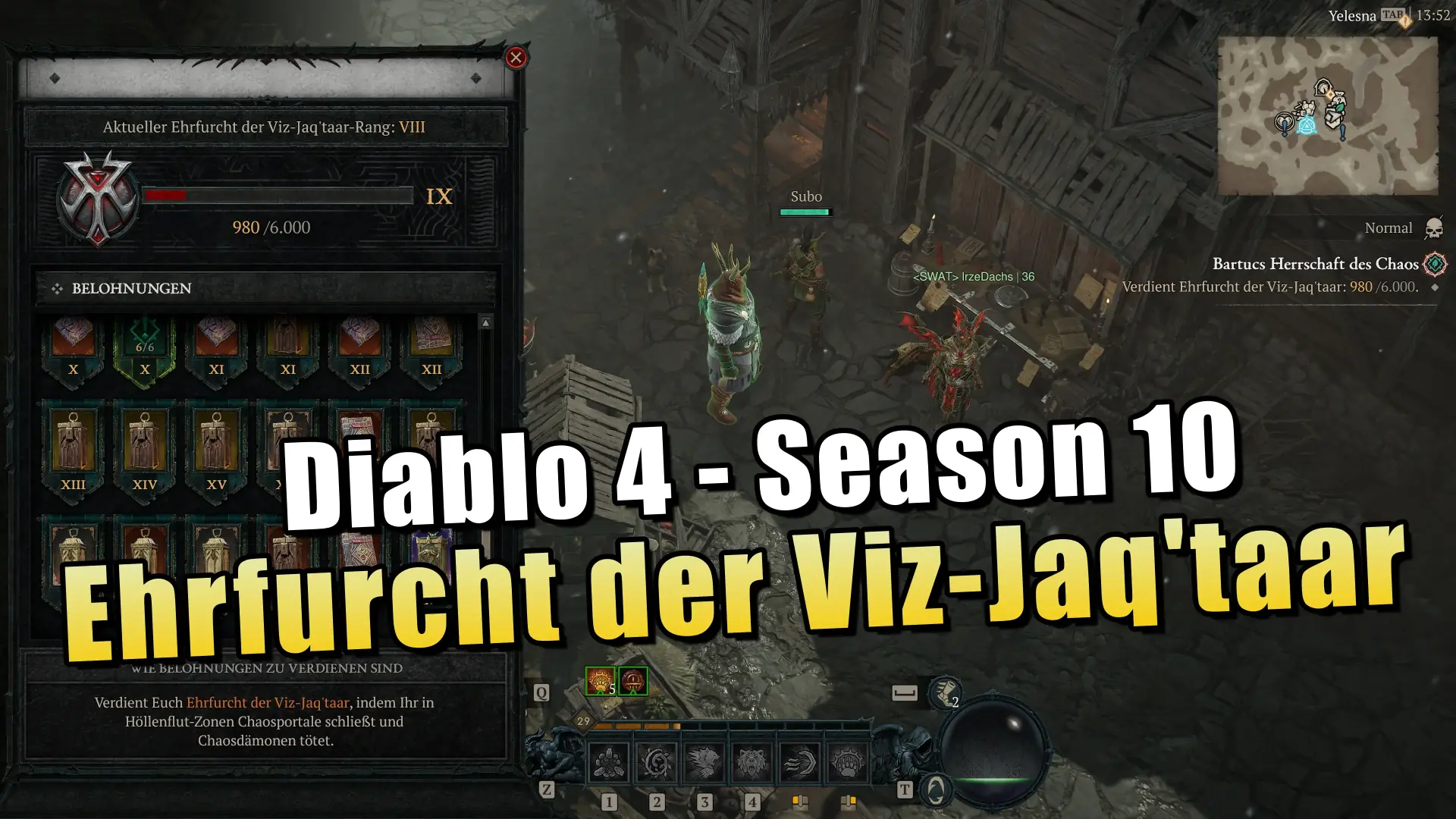 Ehrfurcht der Viz-Jaq'taar in Diablo 4 Season 10: Ruf-Belohnungen und Ansehen farmen