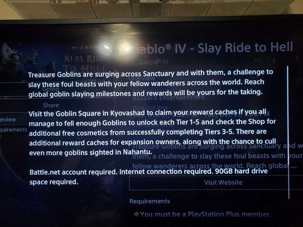 Diablo 4: Slay Ride to Hell Holiday Event Beschreibung