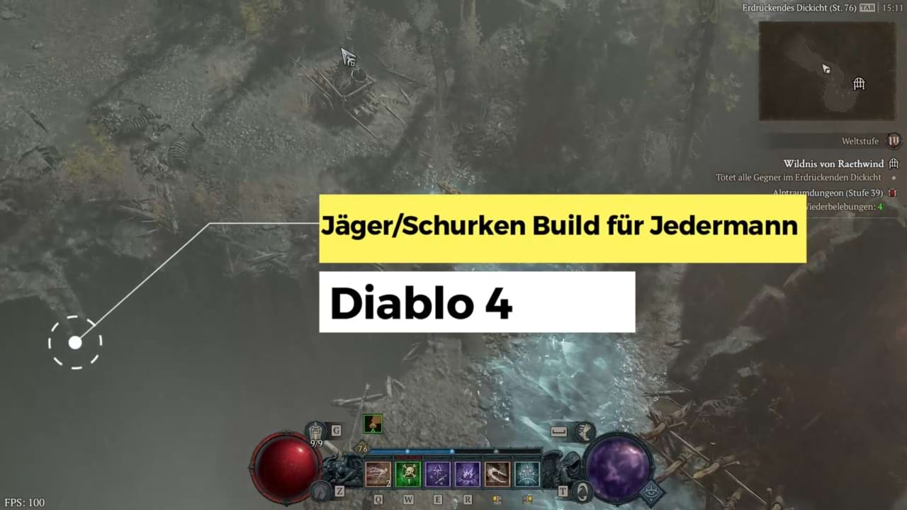 Sperrfeuer & Fallen Build und Skillung für den Jäger in Diablo 4