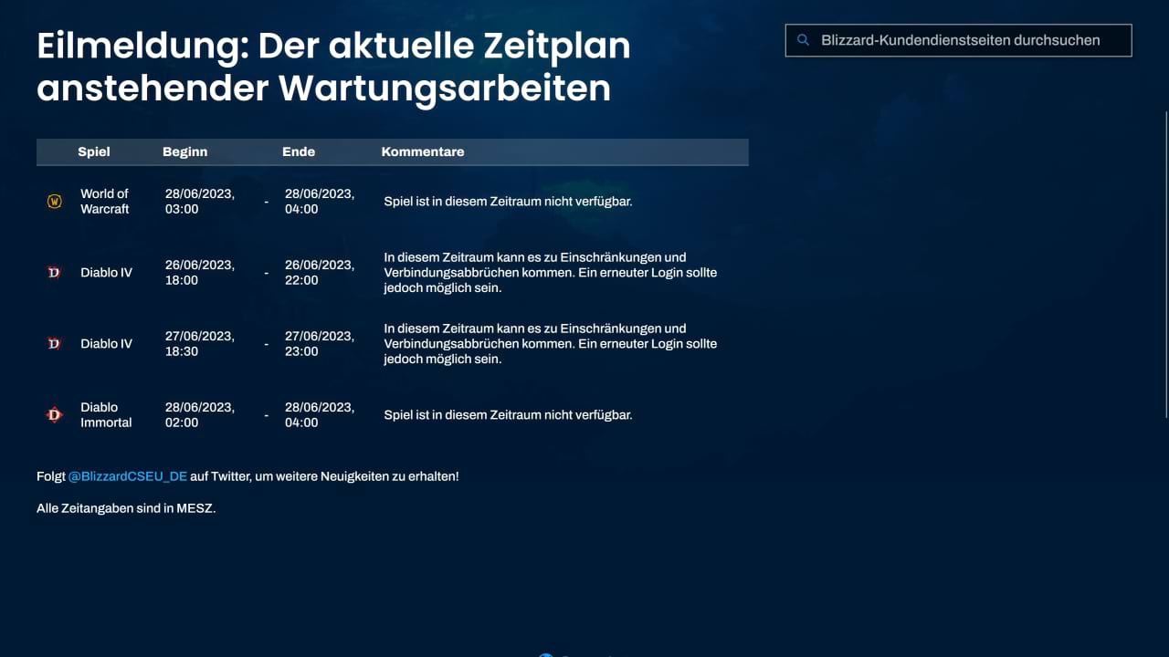 Diablo 4: Verlängerte Wartungsarbeiten in dieser Woche