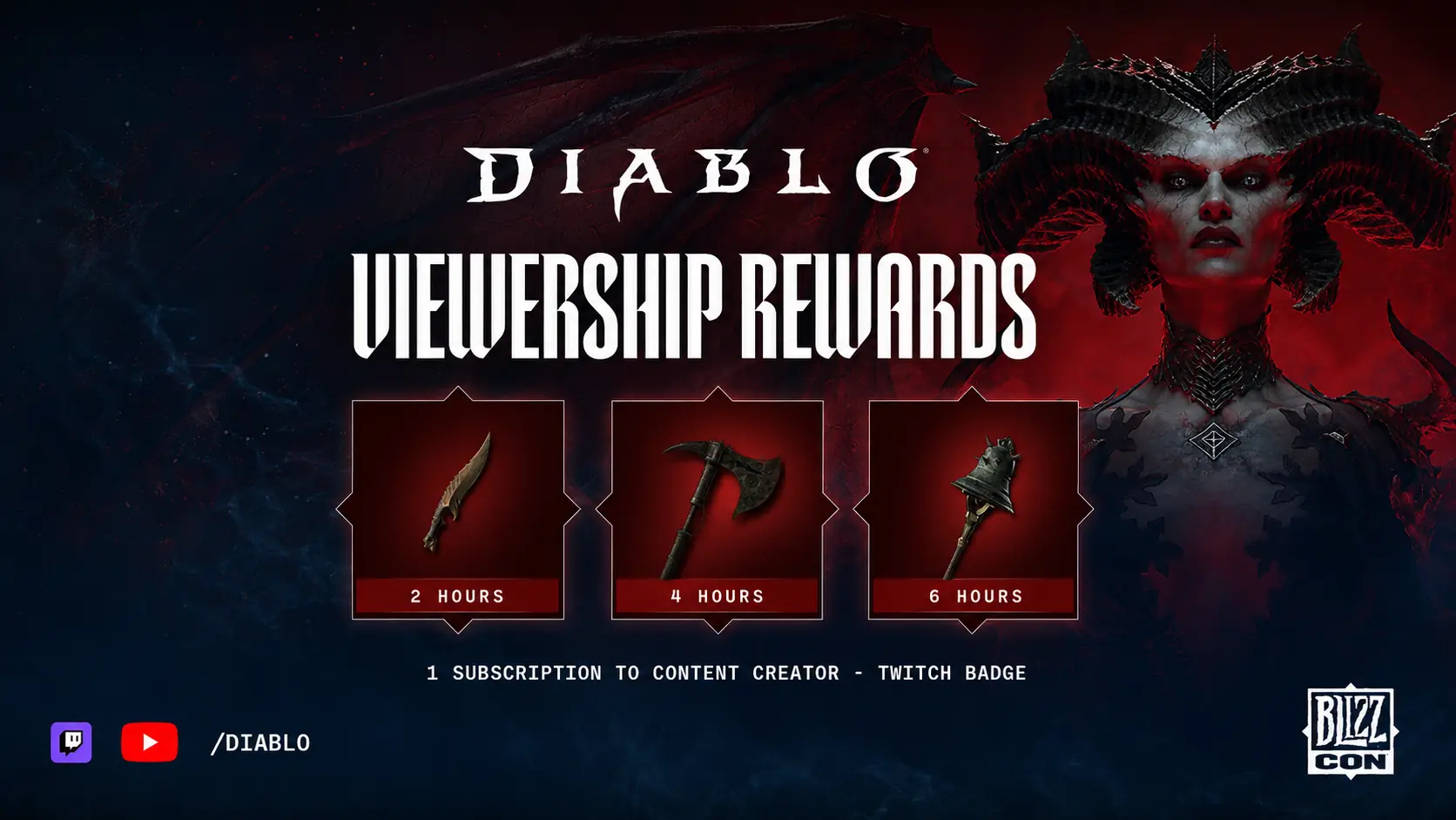 Diablo 4 Twitch-Drops - BlizzCon 2026