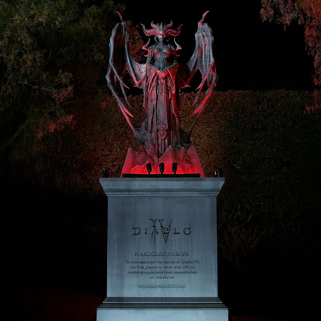 Diablo 4 Hardcore Lilith Statue
