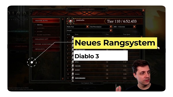 Neues Rangsystem für Diablo 3