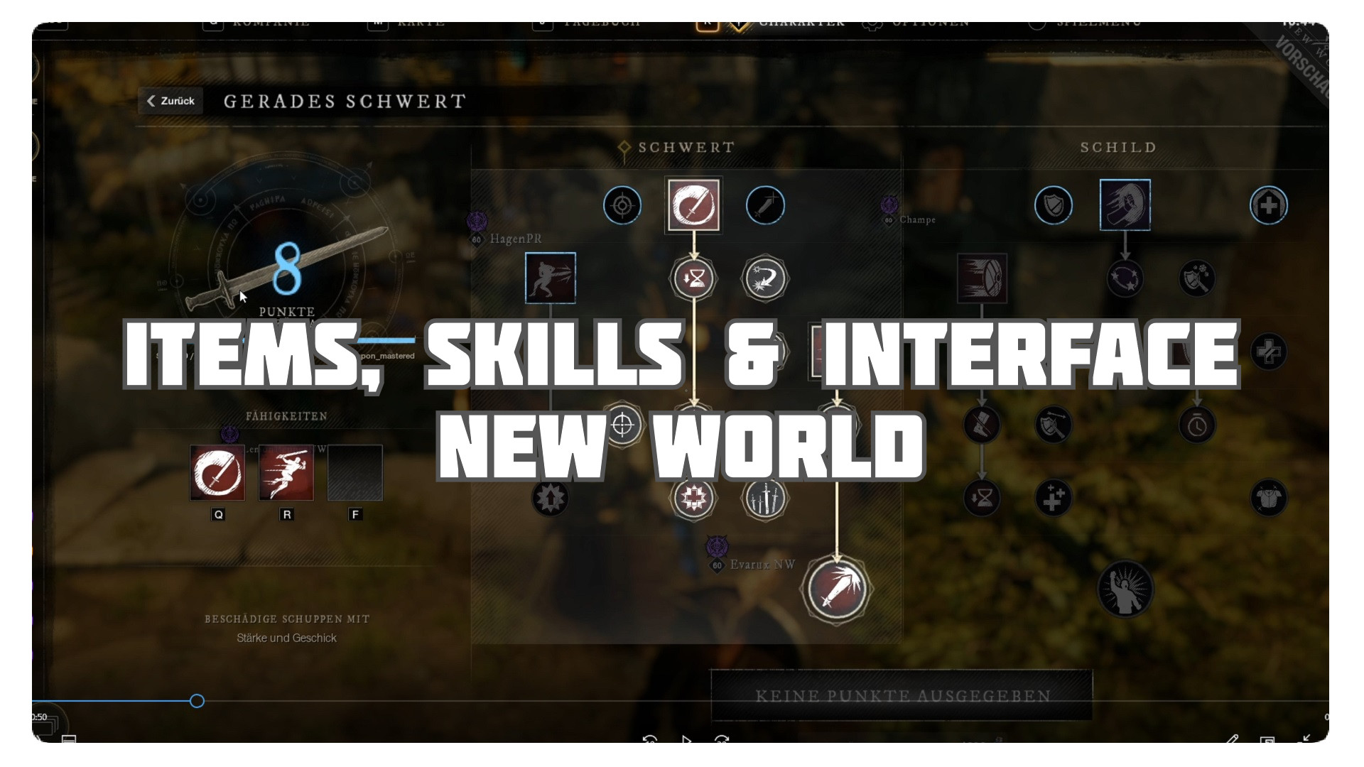 New World Items, Skills & Interface Preview (Level 60)