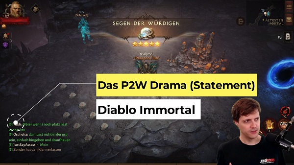 Diablo Immortal und ein kurzes Statement zu P2W