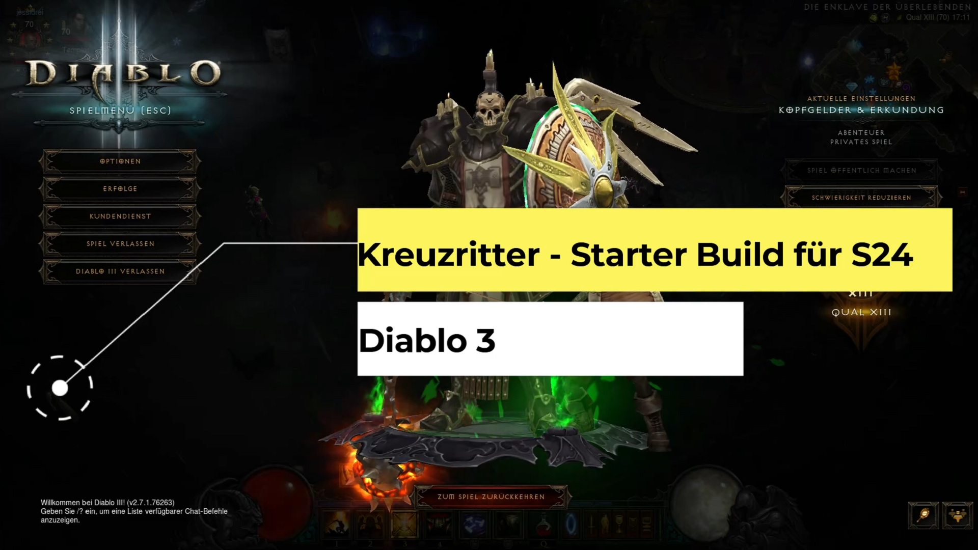 Diablo 3 - Kreuzritter: Starter Build für Season 24