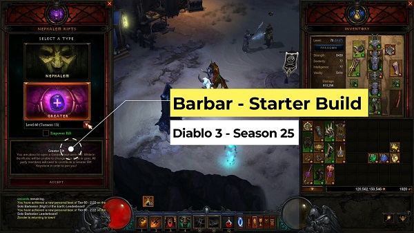 Barbar: Starter Build für Season 25