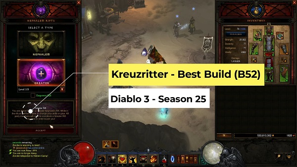 Kreuzritter: Best Build für Season 25 (B52)