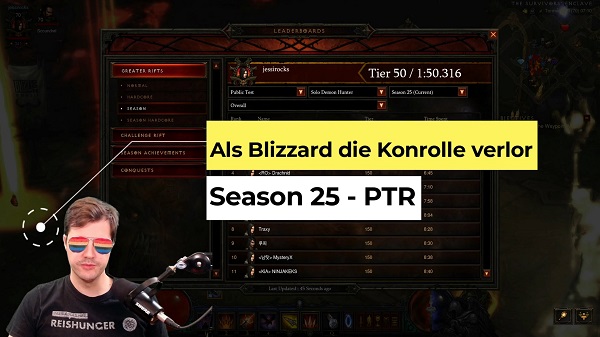 PTR - Season 25: Als Blizzard die Kontrolle verlor