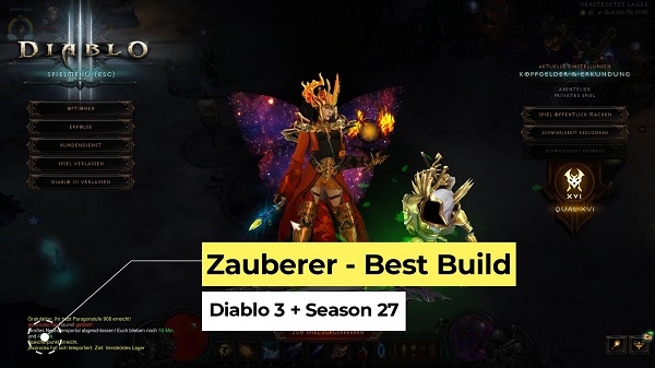 Diablo 3 - Zauberer: Best Build für Season 27