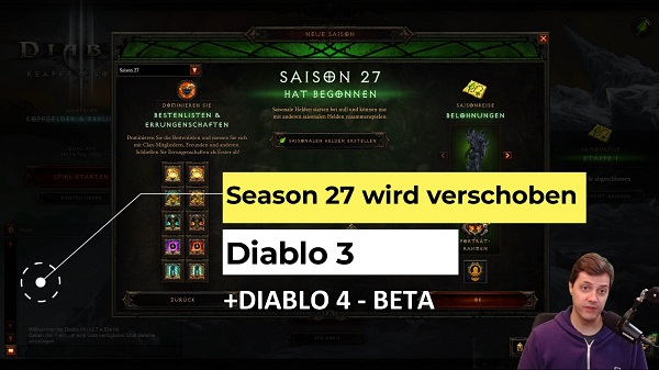 Diablo 3 - Season 27 wird verschoben!